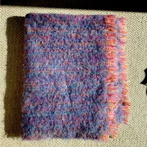 Scottish mohair throw